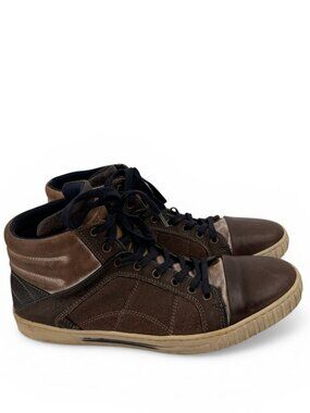 Bull Boxer Sneakers Men’s 11 Robis Brown Leather casual High Too Skater